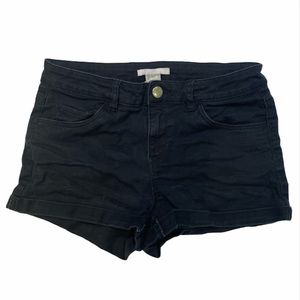 Black Denim Shorts H&M